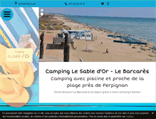 Tablet Screenshot of camping-sabledor66.com
